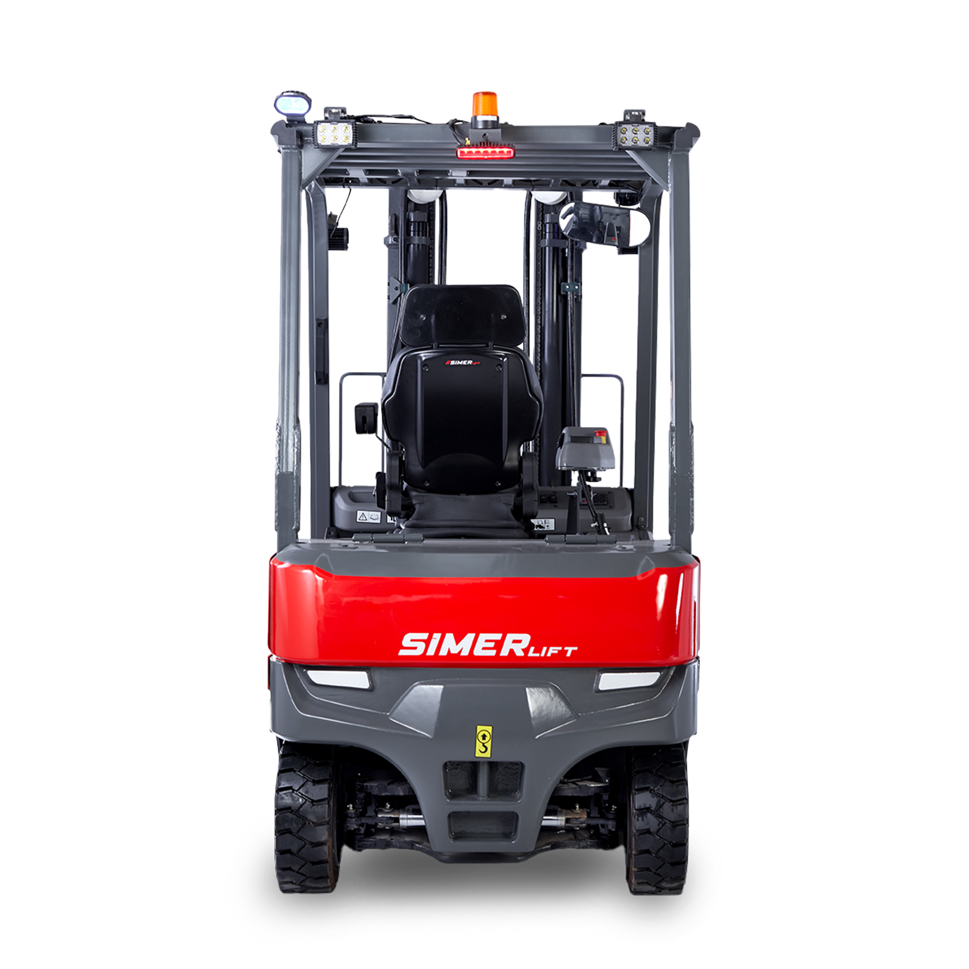 SimerLift 20T-4W forklift, 2000 kg taşıma kapasitesine sahip, AC elektrik motorlu ve dar alanlarda mükemmel manevra kabiliyeti sunan bir modeldir.